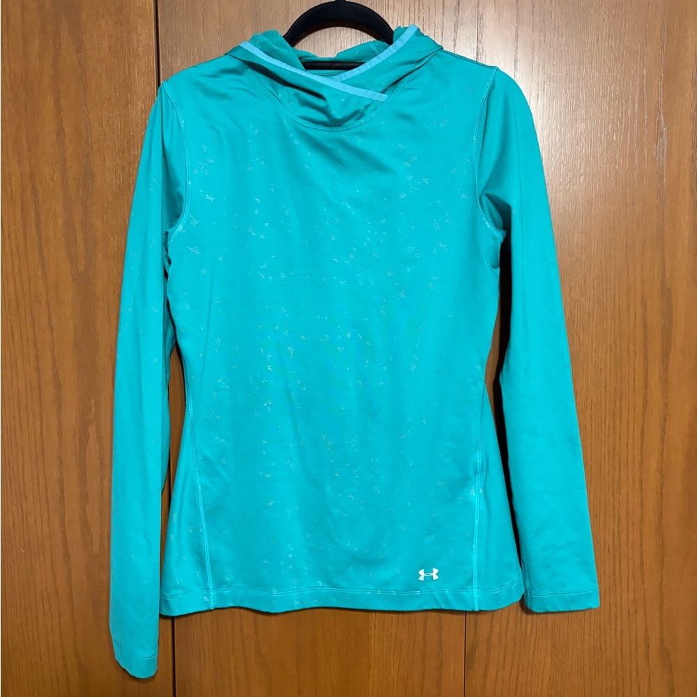 Under Armour Women's ColdGear Aqua Hoodie Pullover Size Medium